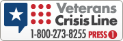 Veterans Crisis Line - confidential help for veterans and their families. Call 1-800-273-8255 ext1.